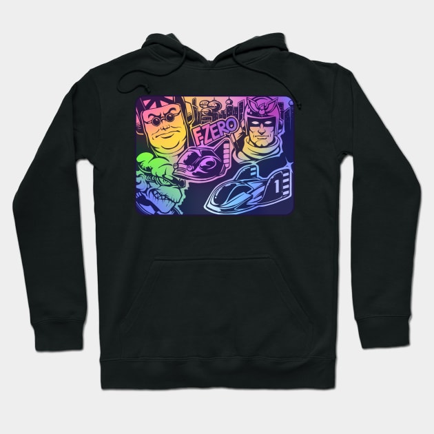 Retro Racing Video Game Hoodie by dposhirts